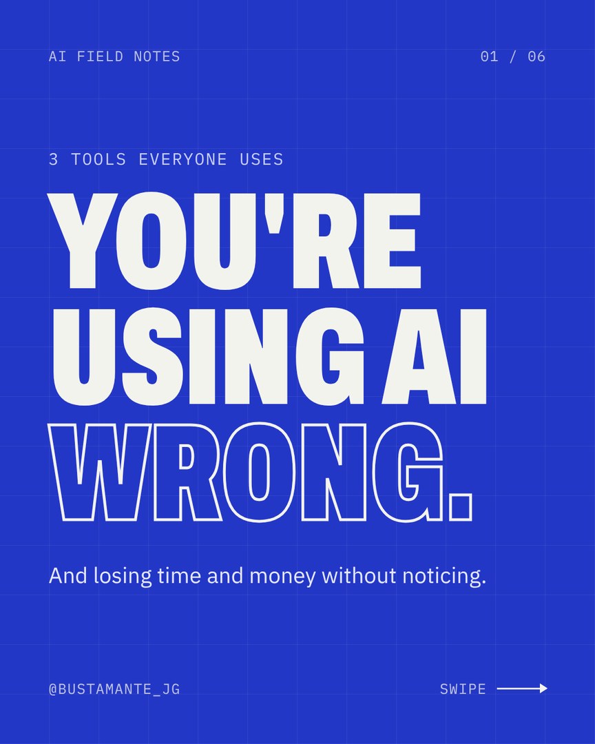 Carousel cover: You're using AI wrong